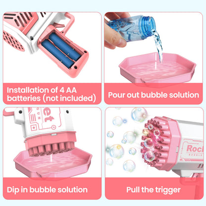 Toys for 3-8 Year Old Boys Girls: 2 Pack Bubble Machine for Kids with Bubble Solution, Gifts for 3 4 5 6 7 8 Years Old Boy Birthday Toy for Kid Toddlers Ages 4-6 Outdoor Wedding Bubbles Wands