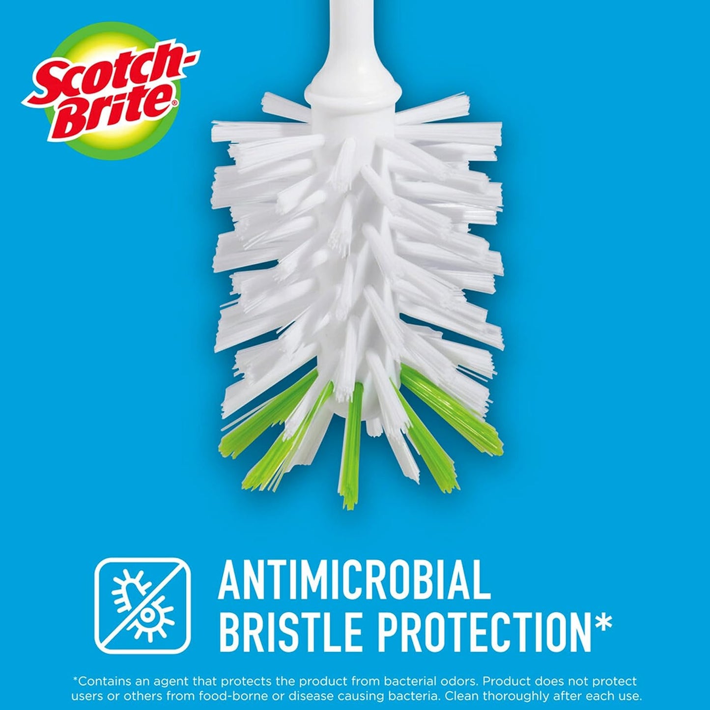 Scotch-Brite Glass and Water Bottle Brush, Long-Lasting Bristles, Safe On Multiple Types Of Water Bottles, Vases, And More