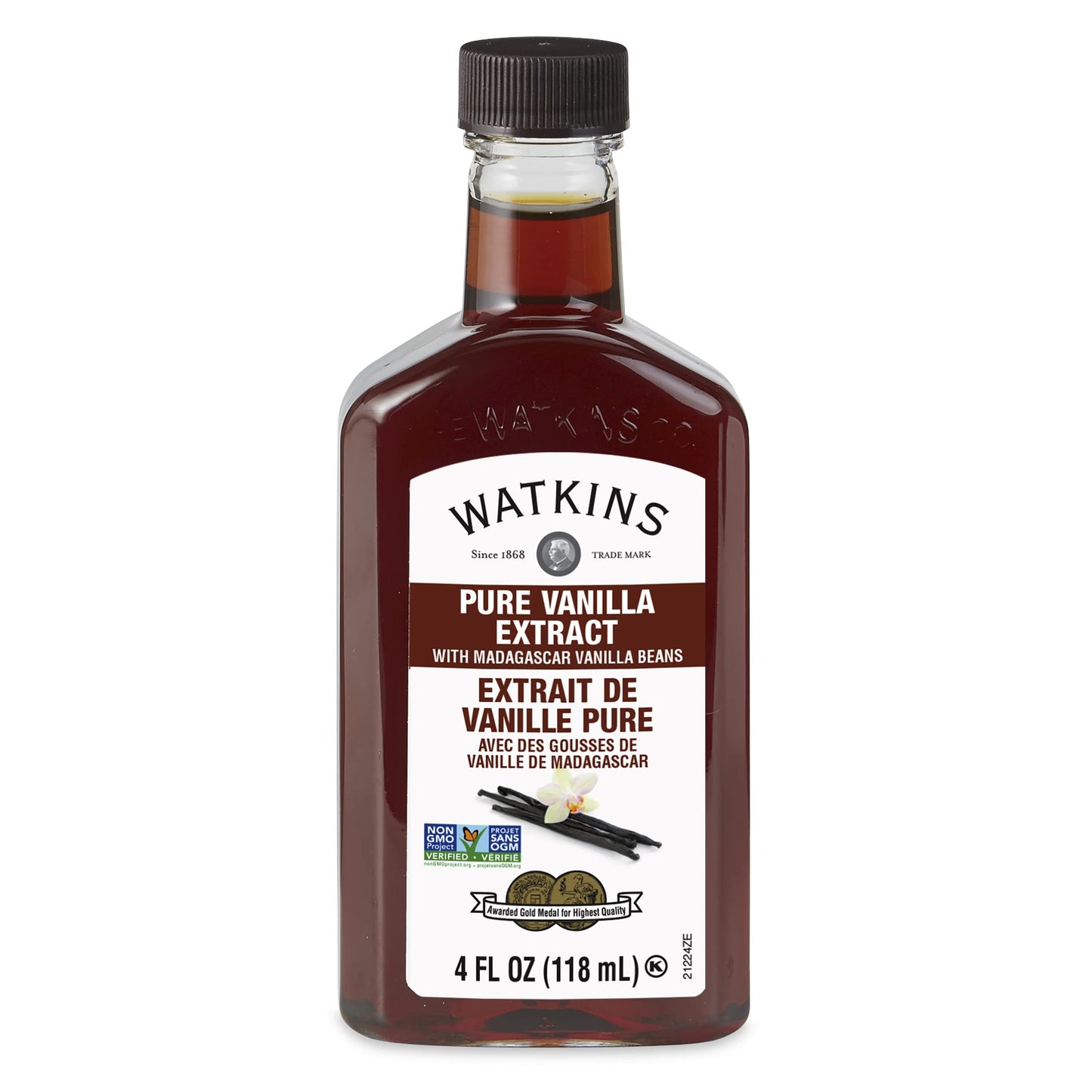 Watkins All Natural Original Gourmet Baking Vanilla, with Pure Vanilla Extract, 11 Fl Oz (Pack of 1) - Packaging May Vary