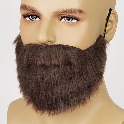 FVCENT Beard Brown Men's Beard Brown Costume Facial Supplies Disguise Male Makeup Cosplay Holiday Party Party