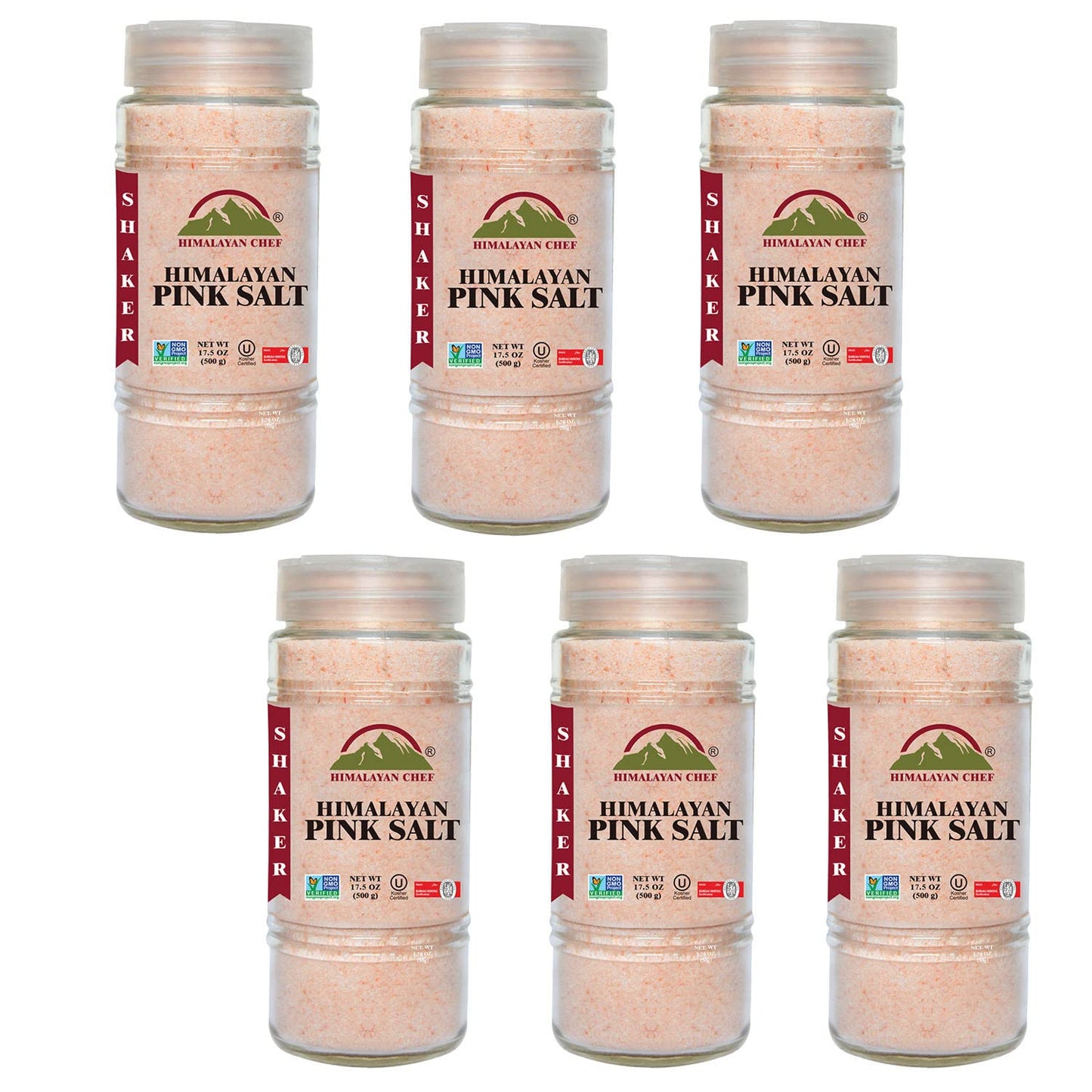 Himalayan Chef Pink Himalayan Salt, Fine Grain - 1 lbs (1 Pound Bag)