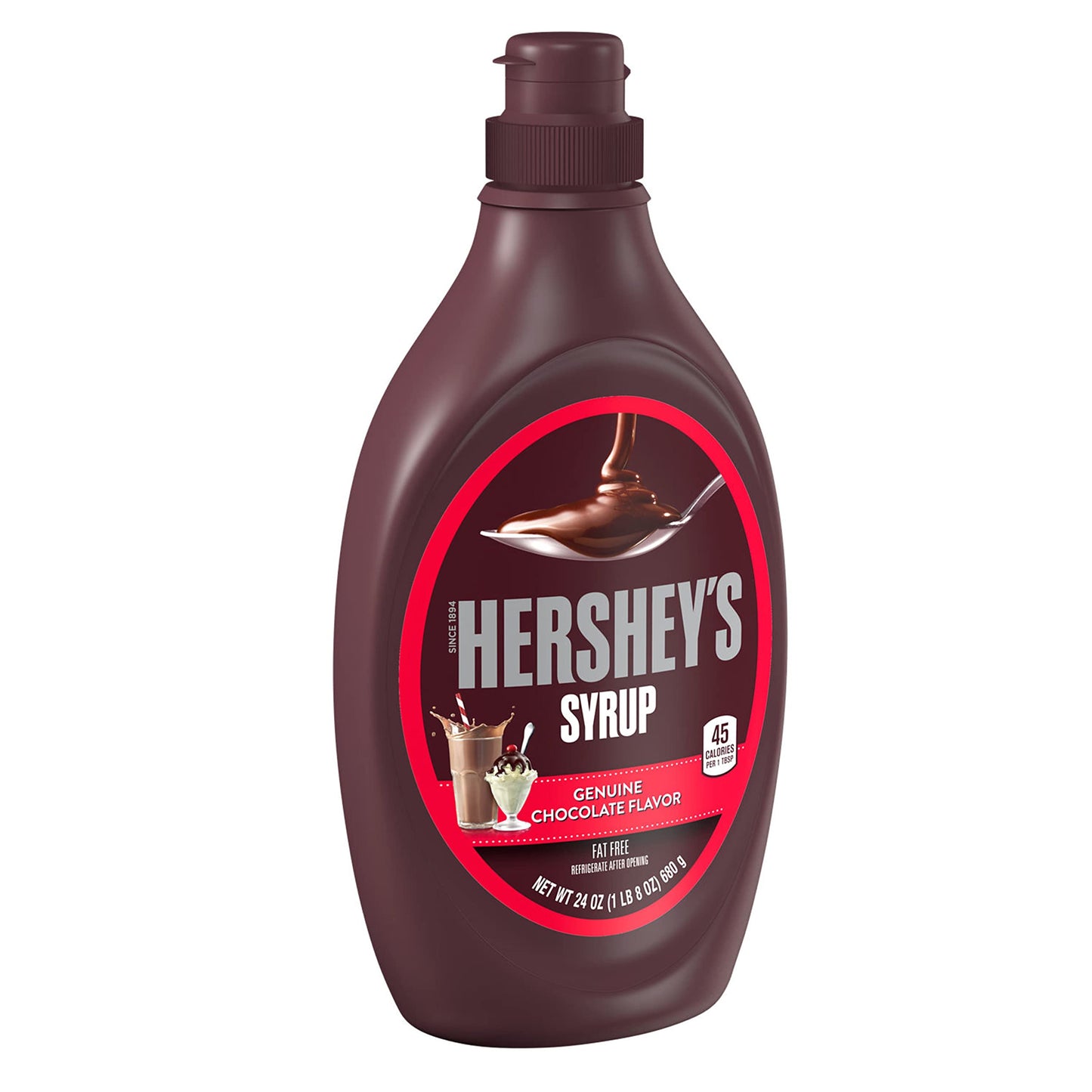 HERSHEY'S Chocolate Syrup Bottle, 24 oz