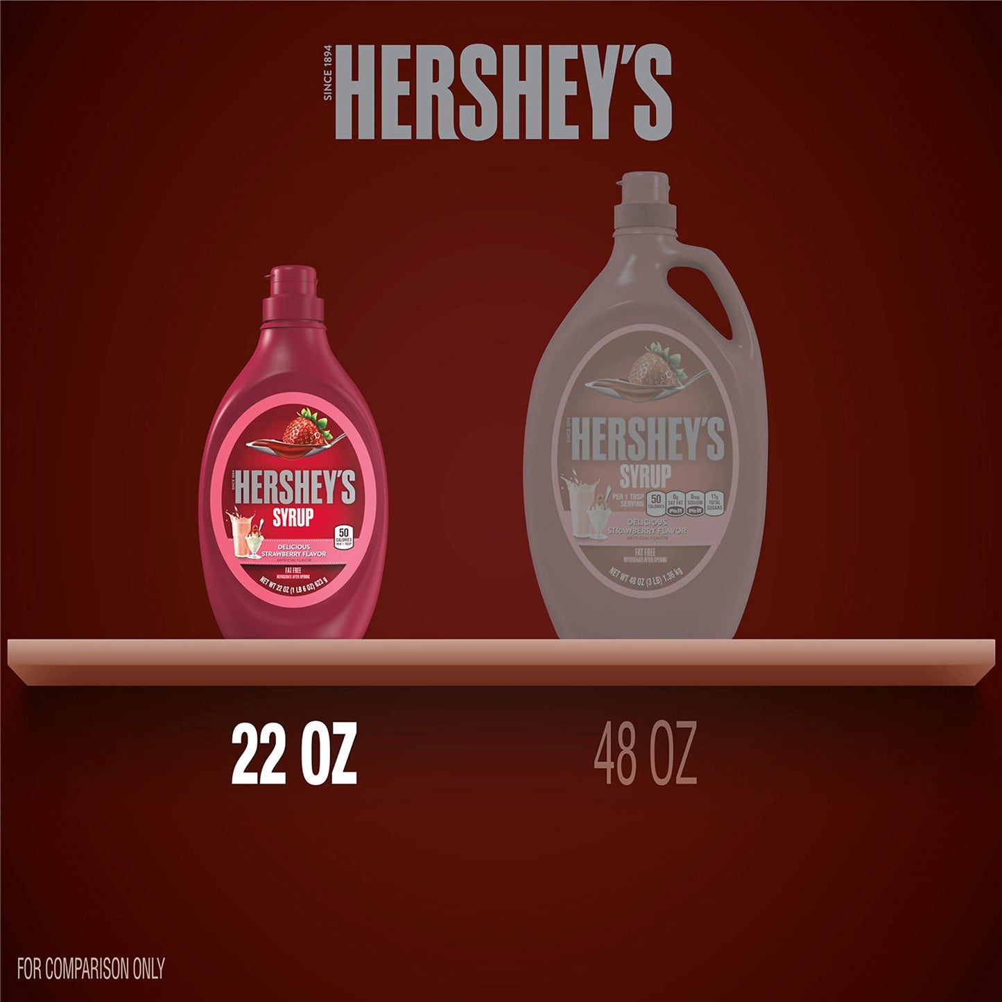 HERSHEY'S Chocolate Syrup Bottle, 24 oz