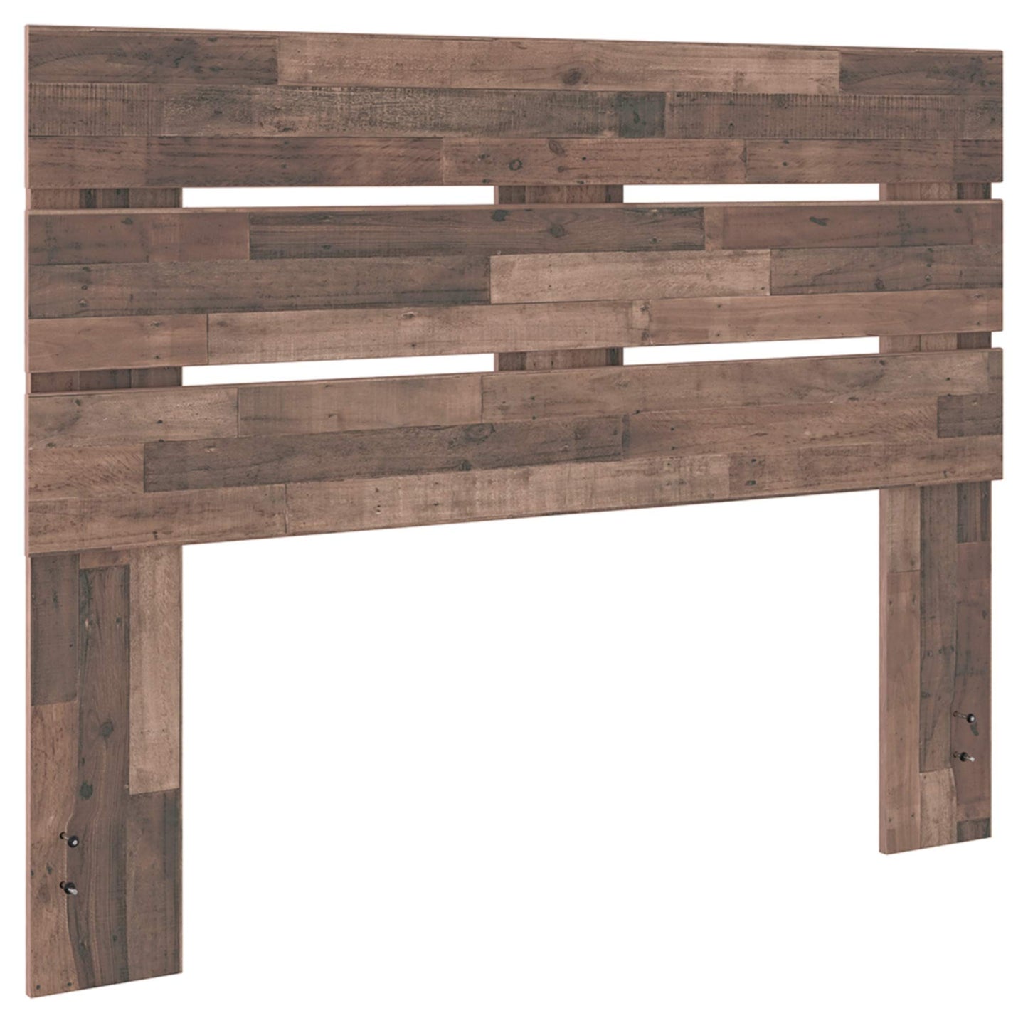 Signature Design by Ashley Neilsville Butcher Block Panel Headboard, Queen, Brown