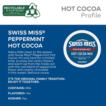 Swiss Miss Milk Chocolate Hot Cocoa, Keurig Single-Serve K-Cup Pods, 44 Count