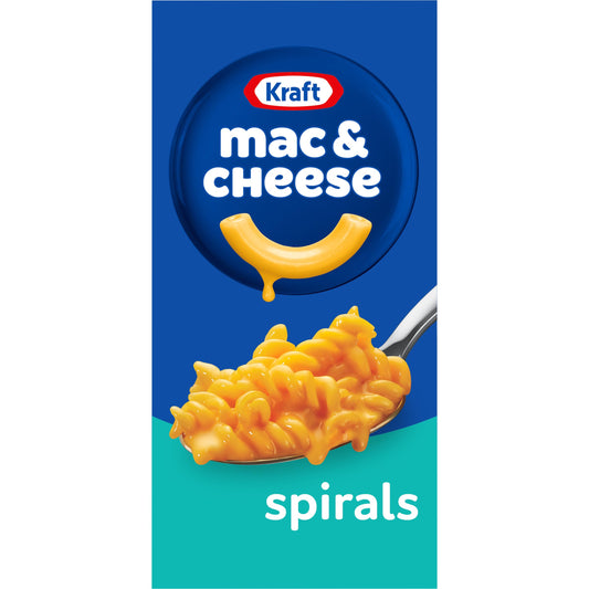 Kraft Spirals Macaroni and Cheese Dinner, 5.5 oz Box