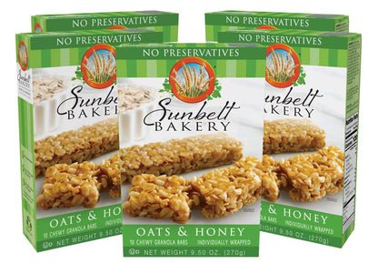 Sunbelt Bakery Oats & Honey Chewy Granola Bars, 15-1.0 OZ Bars (1 Box)