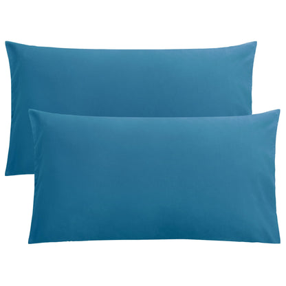 FLXXIE Microfiber Pillow Cases Standard Size, Soft Pillowcases with Envelope Closure, Wrinkle, Stain Resistant Pillow Covers, 20x26, Aqua