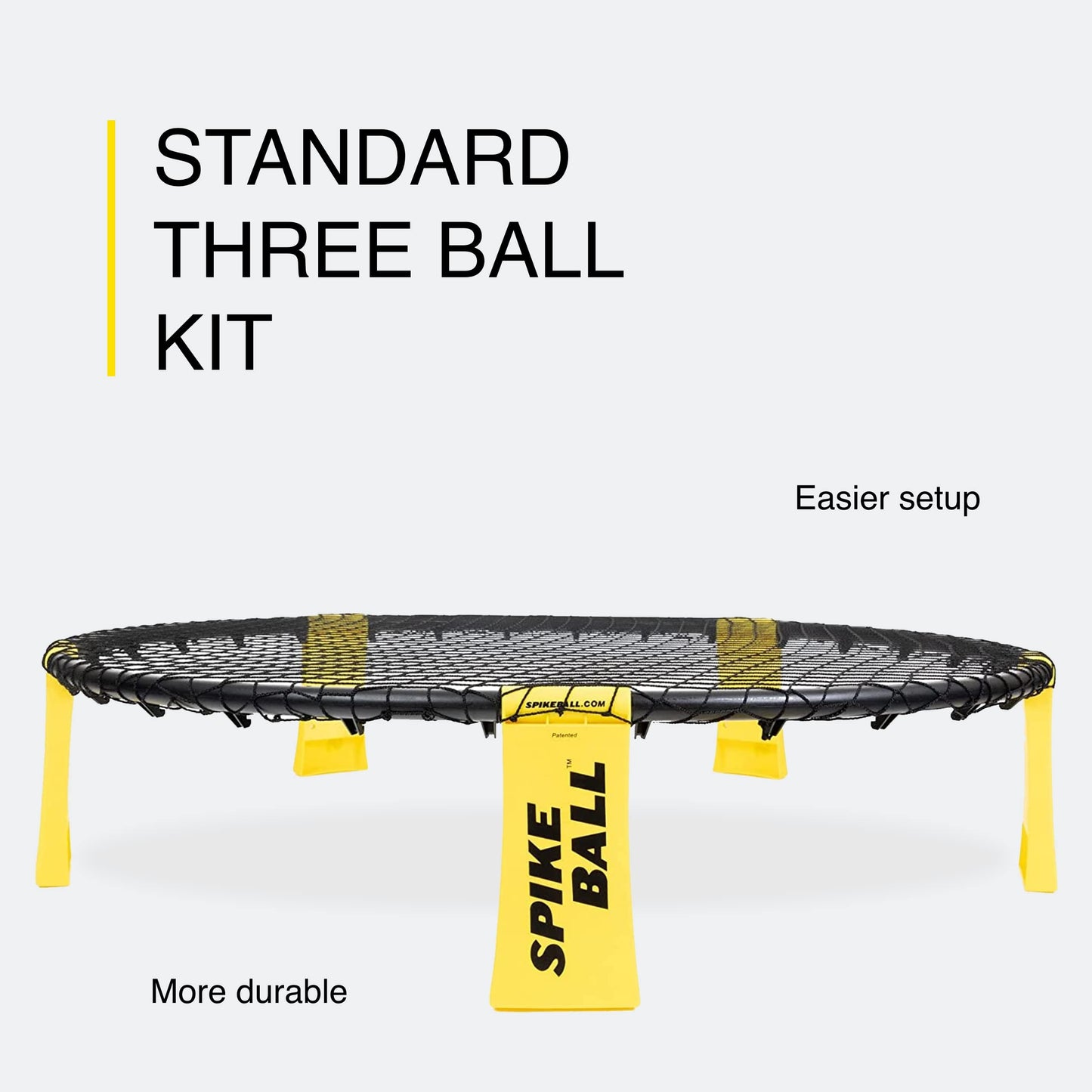 Spikeball 3 Ball Original Roundnet Game Set - Includes 3 Balls, net and Bag