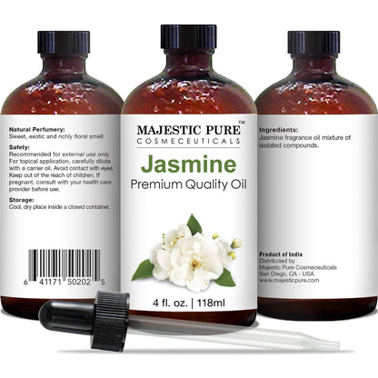 MAJESTIC PURE Basil Essential Oil, Premium Grade, Pure and Natural Premium Quality Oil, 4 Fl Oz