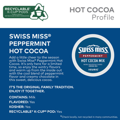 Swiss Miss Milk Chocolate Hot Cocoa, Keurig Single-Serve K-Cup Pods, 44 Count