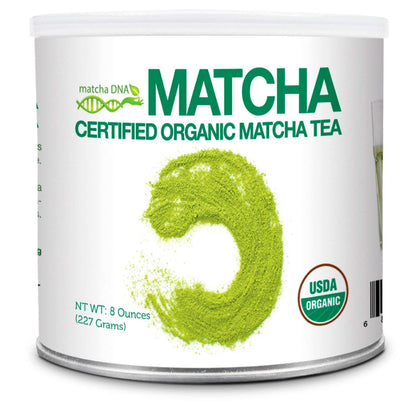 MATCHA DNA Certified Organic Matcha Green Tea Powder (16 oz TIN CAN)