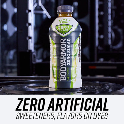 BODYARMOR ZERO Sugar Fruit Punch, Sugar Free Sports Drink - Low-Calorie Hydration - Natural Flavors with Potassium Packed Electrolytes, Antioxidants, and B-vitamins, 16 fl oz (pack of 12)