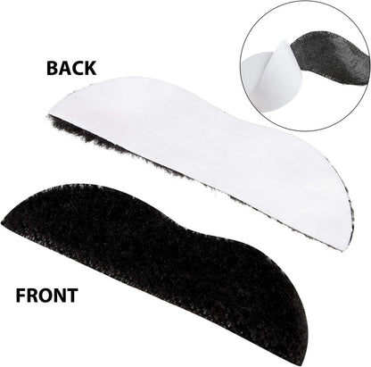 48 Pieces Fake Mustaches, Self Adhesive Novelty Moustaches Fiesta Masquerade Party Supplies Halloween Costume