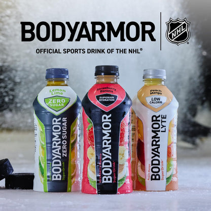 BODYARMOR ZERO Sugar Fruit Punch, Sugar Free Sports Drink - Low-Calorie Hydration - Natural Flavors with Potassium Packed Electrolytes, Antioxidants, and B-vitamins, 16 fl oz (pack of 12)