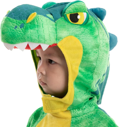 Spooktacular Creations T-Rex Costume, Dinosaur jumpsuit Jumpsuit for Toddler and Child Halloween Dress Up Party