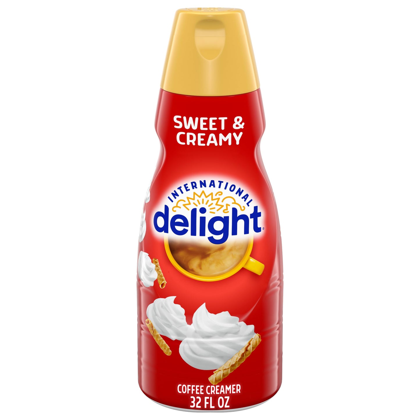 International Delight Coffee Creamer Singles, Sweet & Creamy, Shelf Stable Flavored Creamer, 24 Ct, 16 FL Oz, Pre-Portioned Creamers