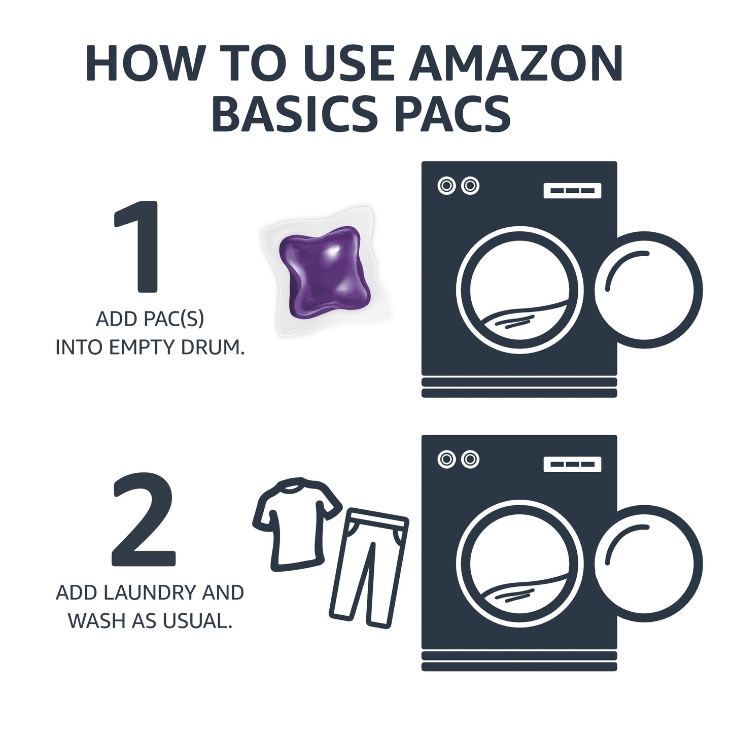 Amazon Basics Laundry Detergent Pacs, Fresh Scent, 120 count (Previously Solimo)