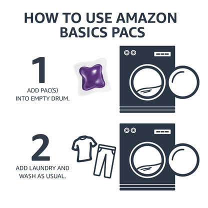 Amazon Basics Laundry Detergent Pacs, Fresh Scent, 120 count (Previously Solimo)