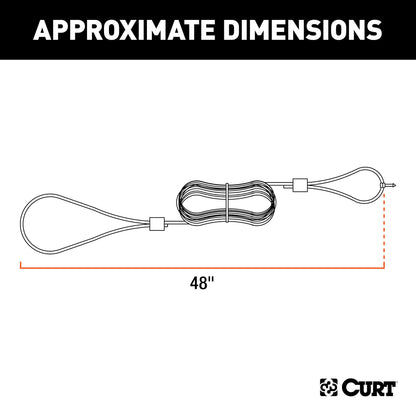 CURT 52020 Replacement Trailer Breakaway Switch Lanyard