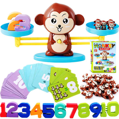 CozyBomB™ Homeschool Kindergarten Balance Board Game - Preschool Activities Math Learning Stem Montessori Cool Toys Educational with Frog Scale Cards Balancing Numbers for Kids Ages 3 4 5 6 Year Old