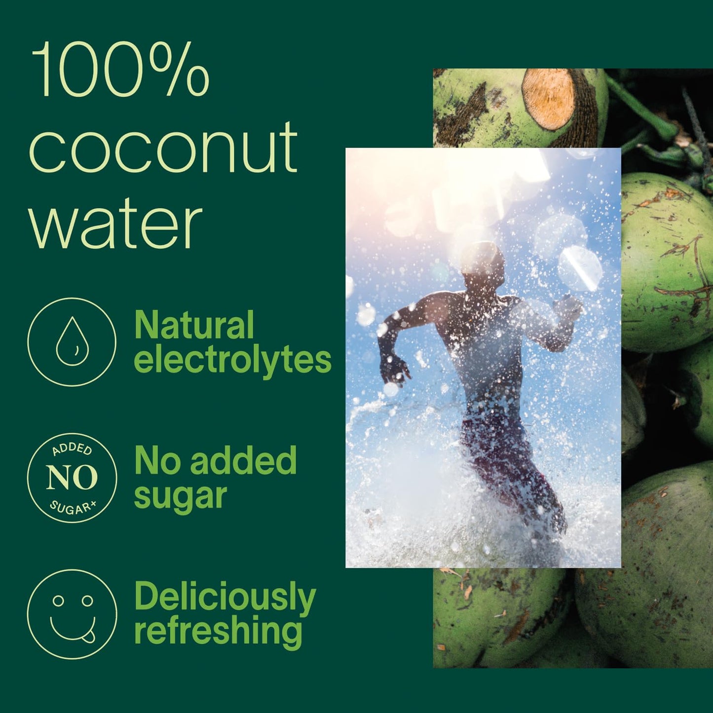 Zico 100% Coconut Water, No added Sugar, Refreshingly Delicious, Hydration with Electrolytes, 11.2 Fl Oz (Pack of 18)