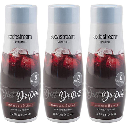 SodaStream Diet Dr Pete, 14.8 Fl Oz (Pack of 4) - Packaging May Vary