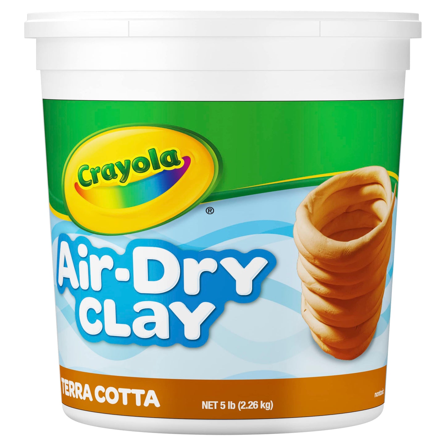 Crayola Air Dry Clay for Kids - White, Modeling Clay for Kids, Arts & Crafts, School Supplies, Teacher Classroom Must Have, 25lb