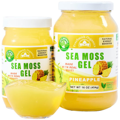 Wildcrafted Irish Sea Moss Gel | Made in USA | Rich in Vitamins & Minerals | Sea Moss Gel Organic Raw | Nutritional Supplement | Mango Pineapple (16 oz)