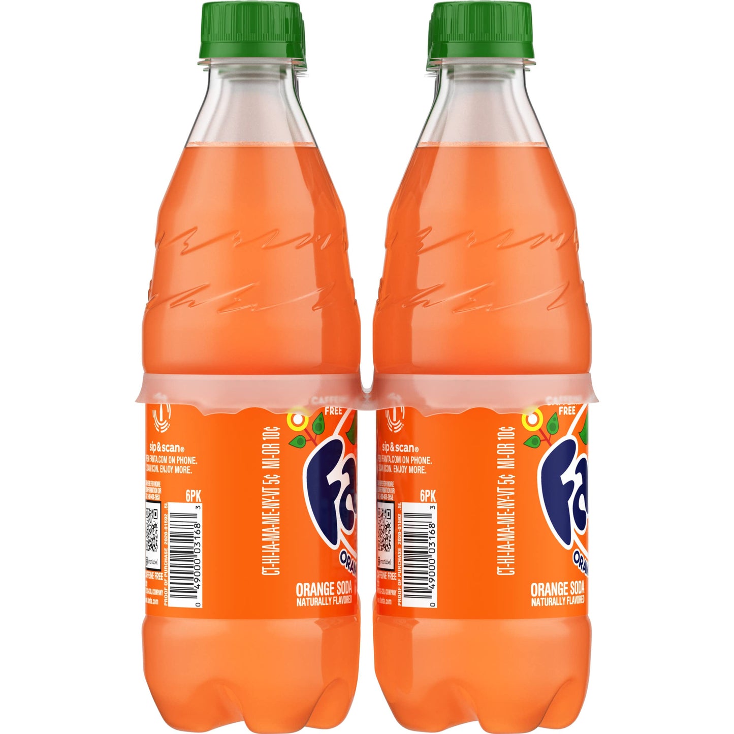 Fanta Orange, 16.9 Fl Oz, Pack of 6