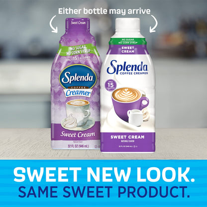 SPLENDA Sugar Free Sweet Cream Coffee Creamer, 32 Fl Oz