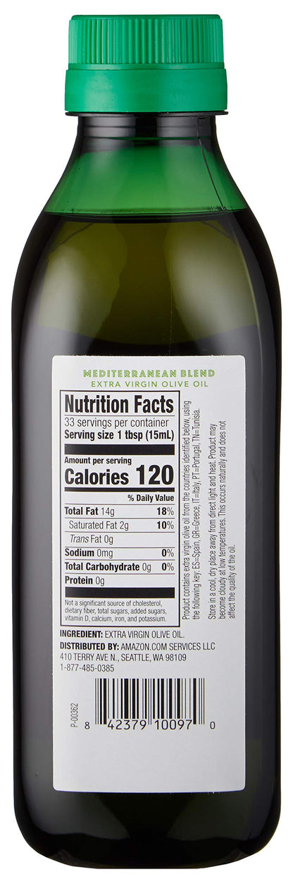 Amazon Fresh, Italian Extra Virgin Olive Oil, 16.9 Fl Oz