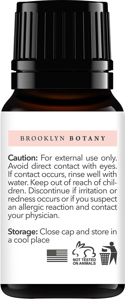 Brooklyn Botany Basil Essential Oil - 100% Pure and Natural - Premium Grade Essential Oil - for Aromatherapy and Diffuser - 0.33 Fl Oz