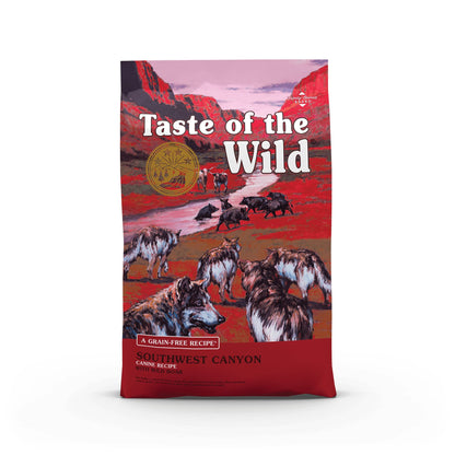 Taste of the Wild High Prairie Canine Grain-Free Recipe with Roasted Bison and Venison Adult Dry Dog Food, Made with High Protein from Real Meat and Guaranteed Nutrients and Probiotics 28lb