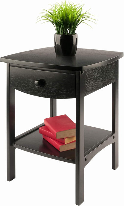 Winsome Basics Solid Wood End Table Nightstand