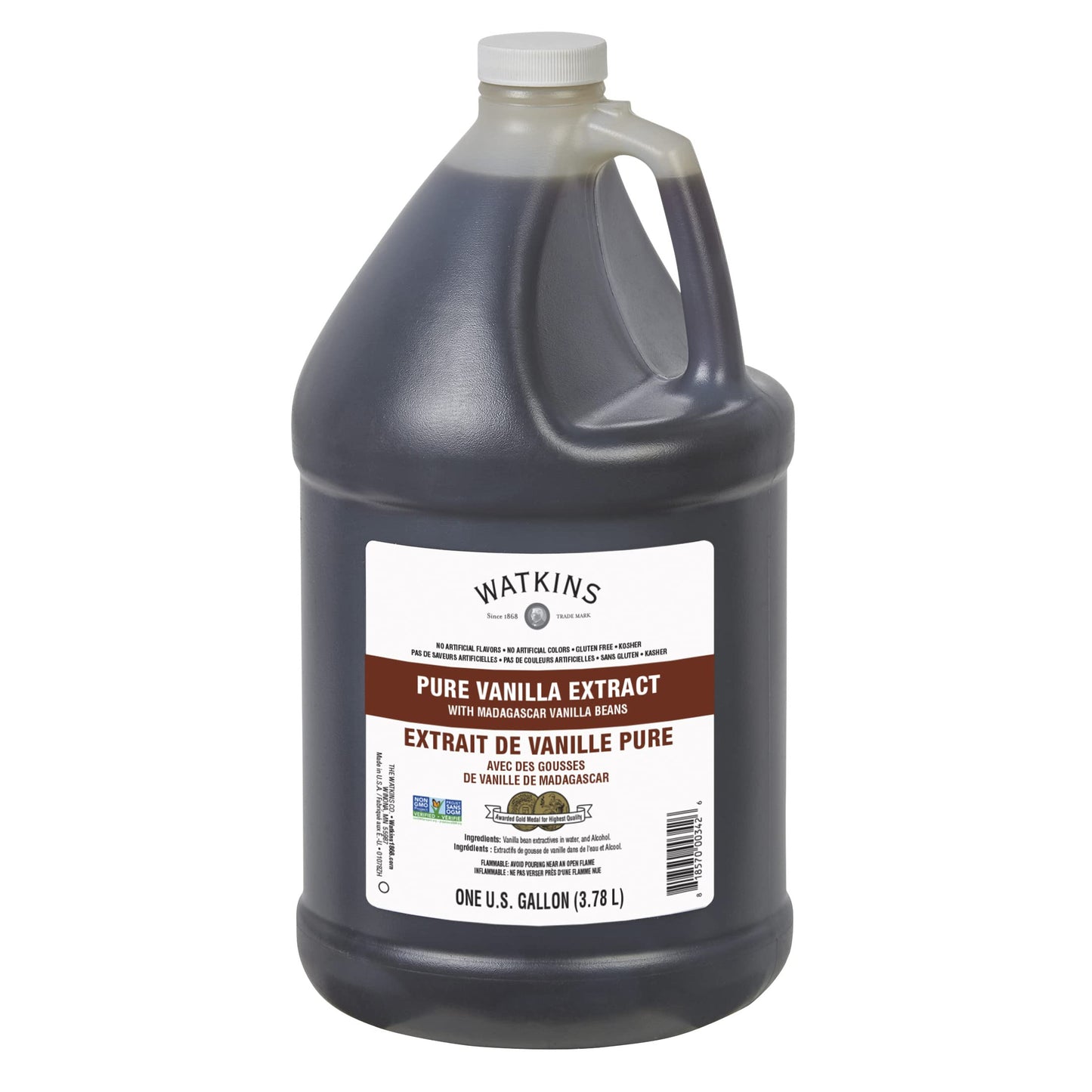 Watkins All Natural Original Gourmet Baking Vanilla, with Pure Vanilla Extract, 11 Fl Oz (Pack of 1) - Packaging May Vary