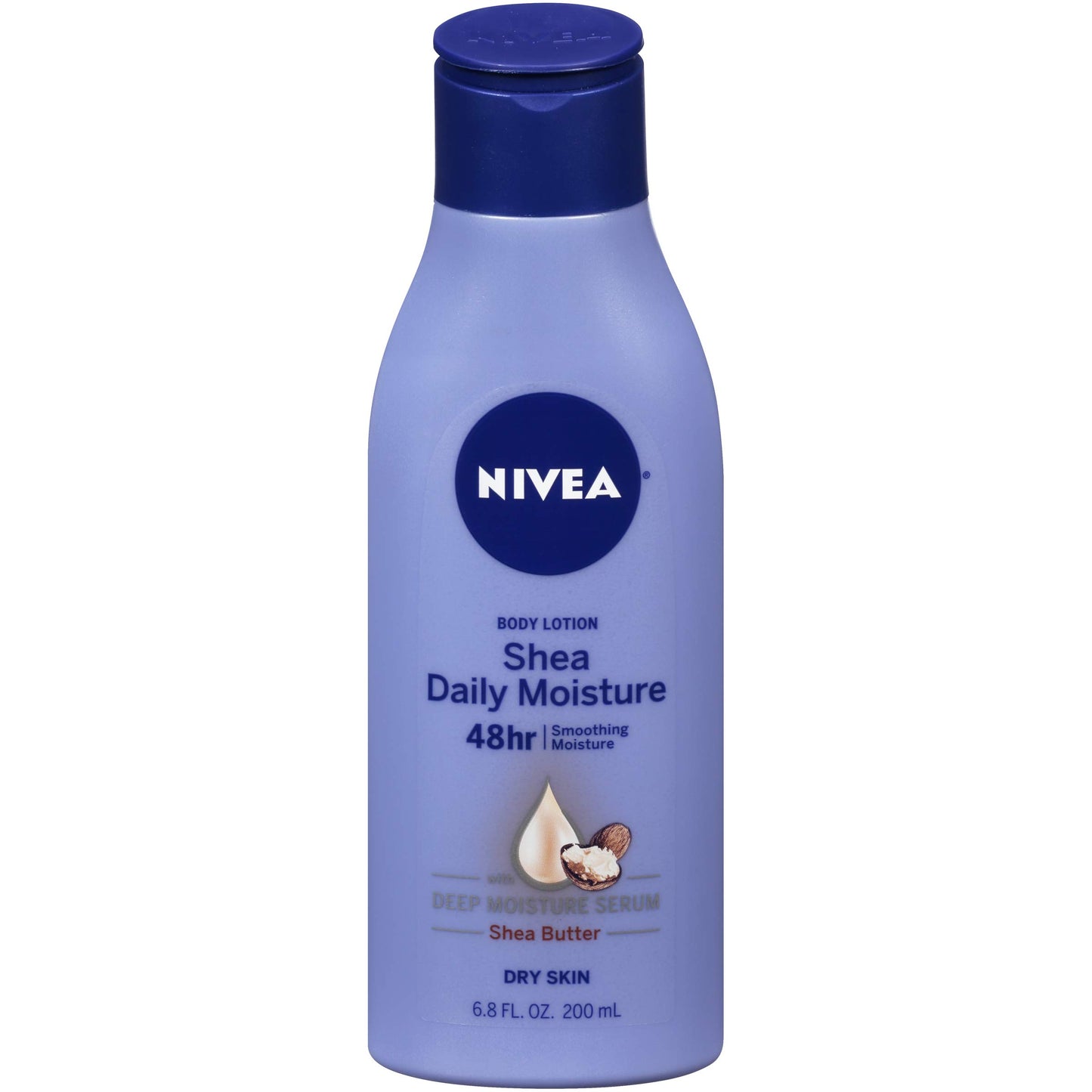 NIVEA Shea Nourish Body Lotion, 48-Hour Moisturizing Shea Butter Lotion for Dry Skin with Deep Nourishing Serum, 16.9 Fl Oz Pump Bottle