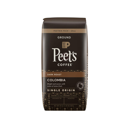 Peet's Coffee Major Dickason's Blend, Dark Roast Ground Coffee, 20 oz