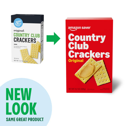 Amazon Saver, Original Country Club Crackers, 13.7 Oz (Previously Happy Belly, Packaging May Vary)