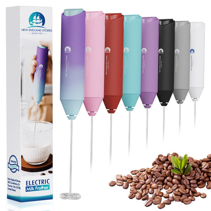 Powerful Milk Frother Handheld Foam Maker, Mini Whisk Drink Mixer for Coffee, Cappuccino, Latte, Matcha, Hot Chocolate, No Stand, Galaxy