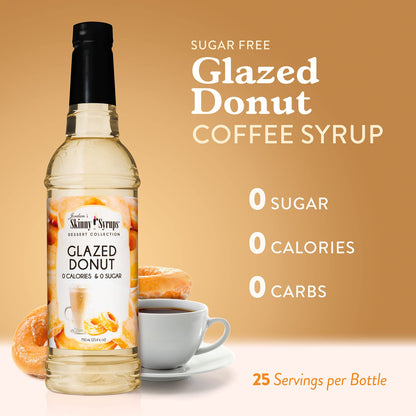 Jordan's Skinny Syrups Sugar Free Coffee Syrup, Vanilla Flavor Drink Mix, Zero Calorie Flavoring for Chai Latte, Protein Shake, Food and More, Gluten Free, Keto Friendly, 25.4 Fl Oz, 2 Pack