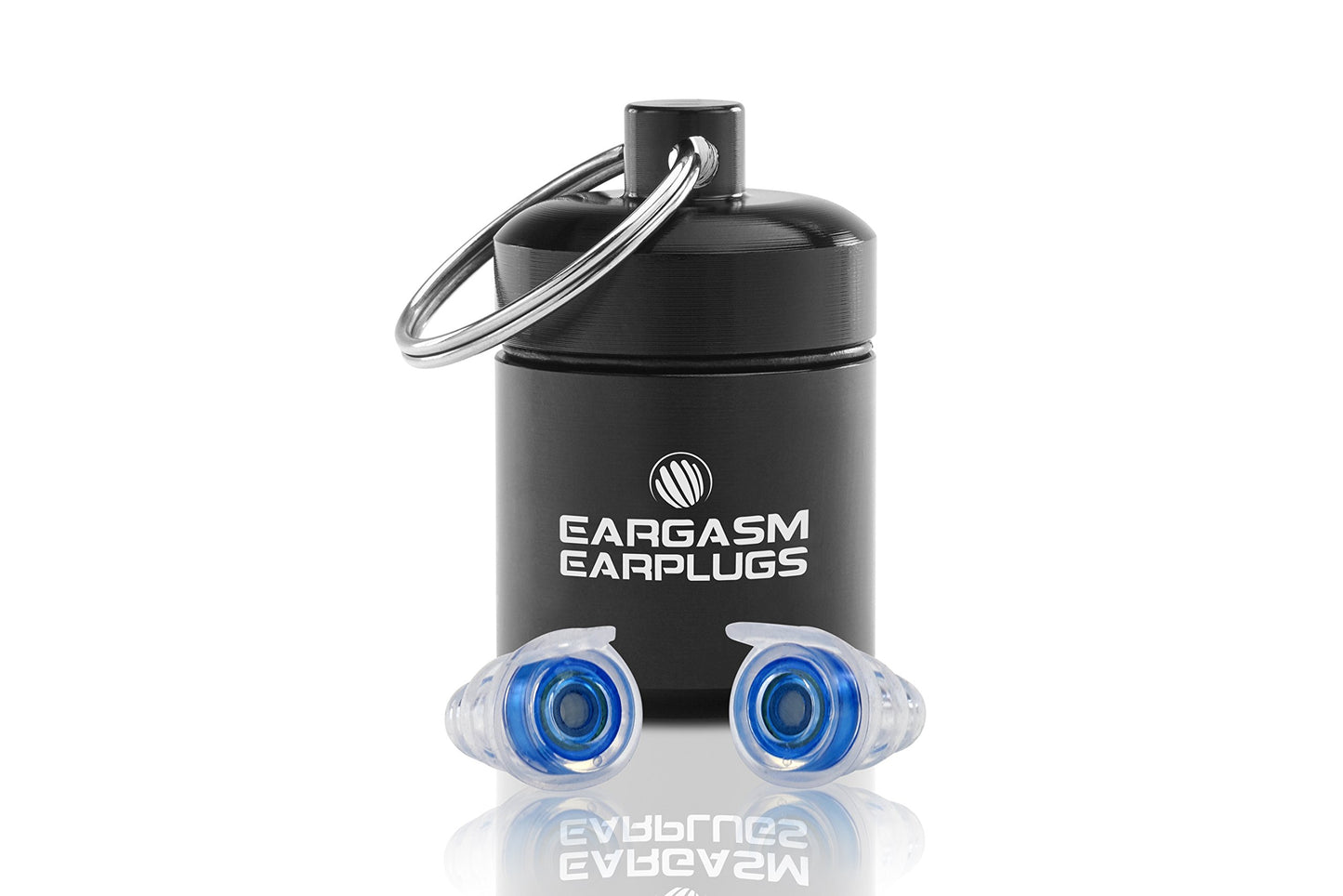 Eargasm High Fidelity Earplugs with Blue Filters - Reusable Noise Reduction Hearing Protection Ear-Plugs with Carrying Case for Concerts, Festivals, Raves, Musicians, Live Music, Sporting Events