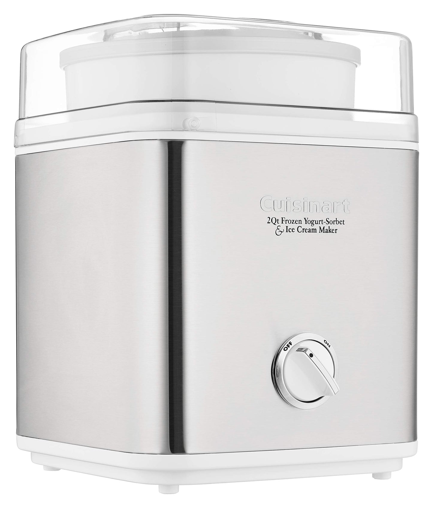 CUISINART Ice Cream Maker, Ice Cream and Frozen Yogurt Machine, 2-Qt. Double-Insulated Freezer Bowl, Silver, ICE30BCP1