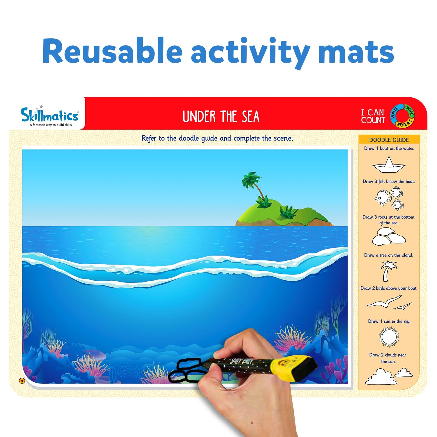 Skillmatics Preschool Learning Activity - Search and Find Educational Game, Perfect for Kids, Toddlers Who Love Toys, Art and Craft Activities, Gifts for Girls and Boys Ages 3, 4, 5, 6