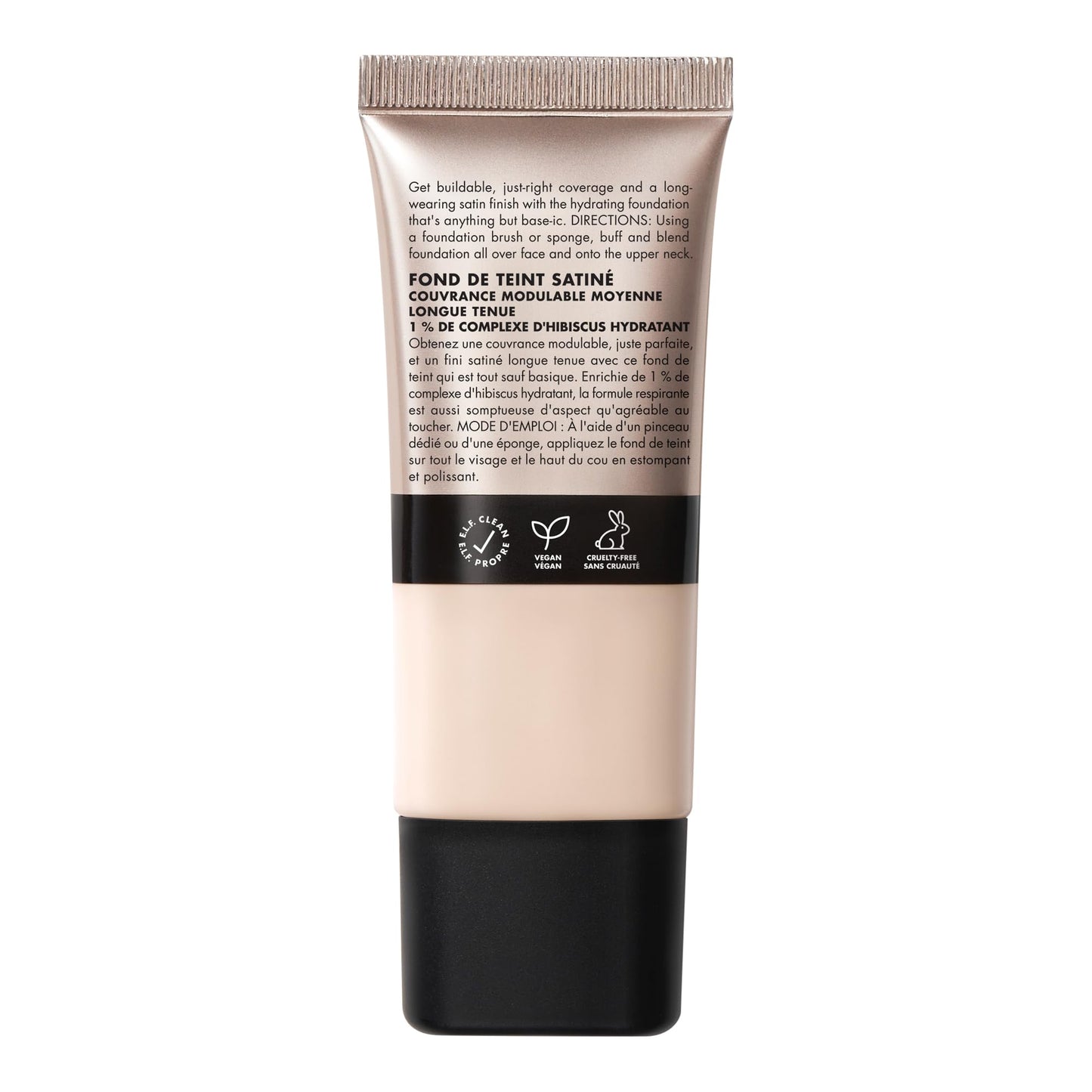 e.l.f. Soft Glam Foundation, Medium Coverage, Long-Lasting & Buildable Foundation For A Smooth, Satin Finish, Vegan & Cruelty-Free, 10 Fair Cool