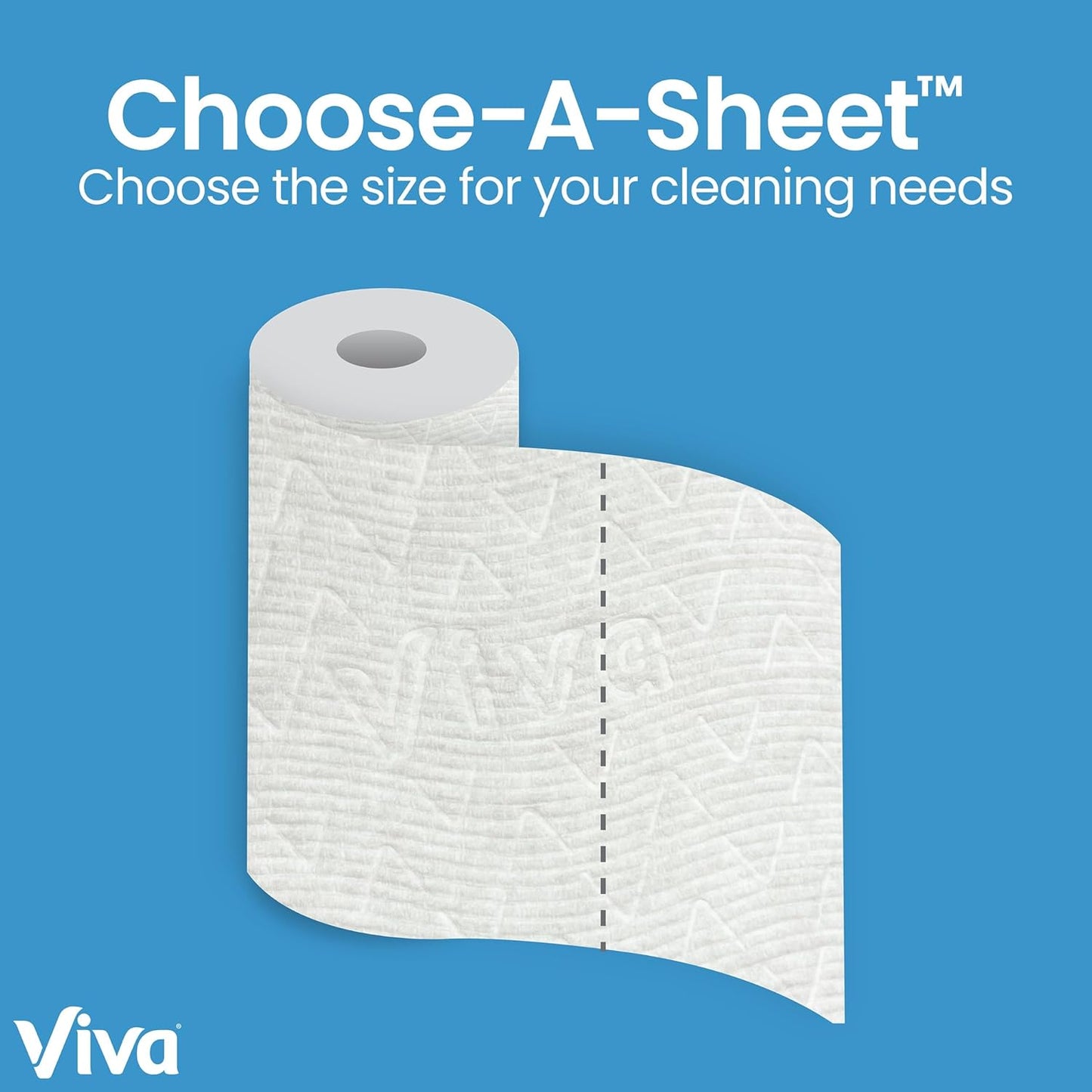 Viva Multi-Surface Cloth Paper Towels, Task Size - 12 Super Rolls (2 Packs of 6) - 81 Sheets Per Roll