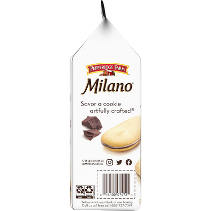 Pepperidge Farm Milano Milk Chocolate Cookies, 6 OZ Bag (15 Cookies)