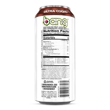 Bang Energy Bangster Berry, Sugar-Free Energy Drink, 16-Ounce (Pack of 12)