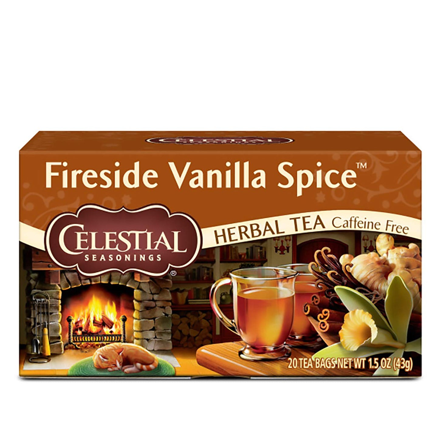 Celestial Seasonings Country Peach Passion Herbal Tea, Caffeine Free, 20 Tea Bags Box, (Pack of 6)