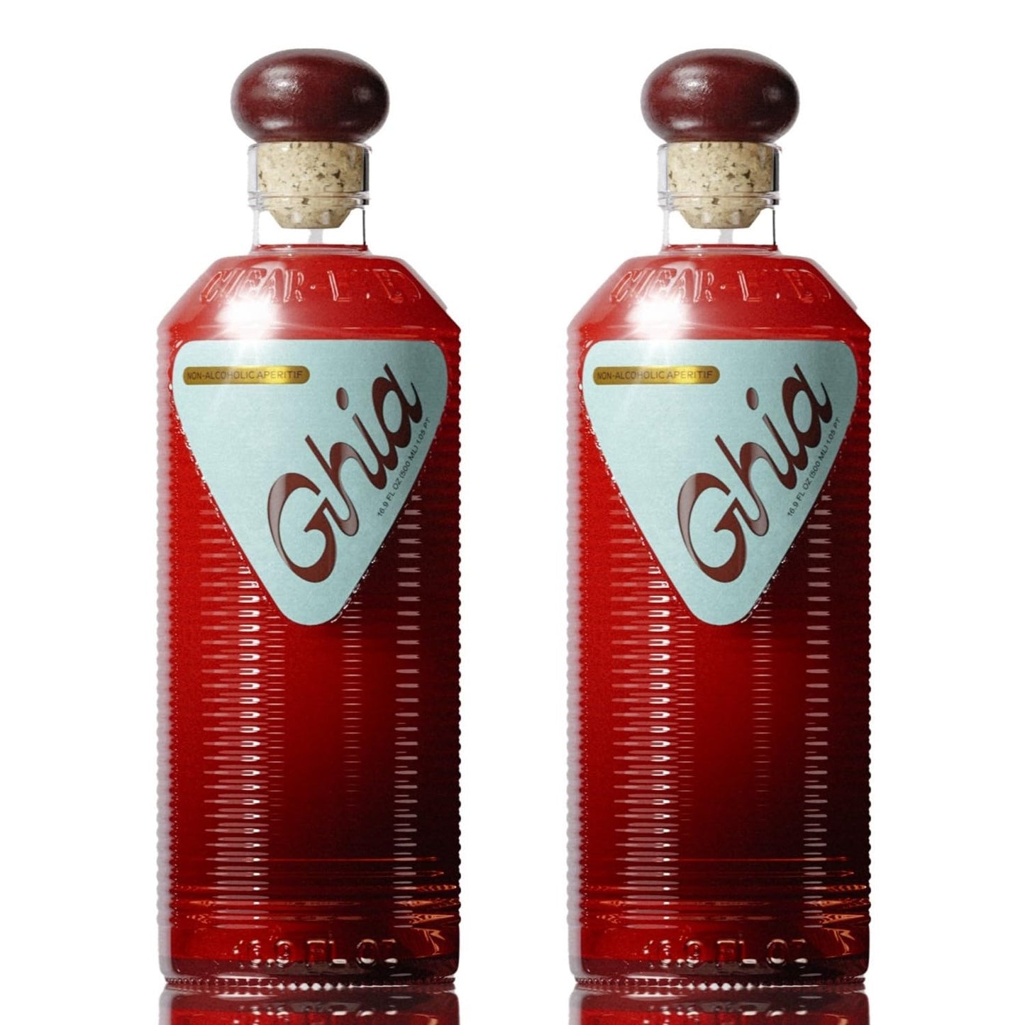 Ghia Non-Alcoholic Apéritif - 500ml (2-Pack) | Botanical Mediterranean-Inspired Spirit Cocktail Mixer with Notes of Citrus, Rosemary & Bitter Herbs - Vegan, No Added Sugar, No Artificial Flavors, Caffeine-Free